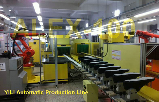 Sapata totalmente automático que faz a linha de produção