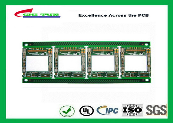 E abas terminados 4 CNC do PWB FR4 da placa de circuito da camada 1.2MM Multilayer da quebra