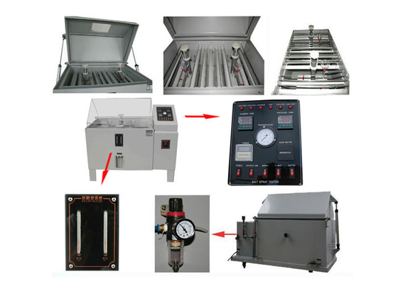 câmara neutra do teste de corrosão do pulverizador de sal 270L, equipamento de teste da corrosão do revestimento do PVC