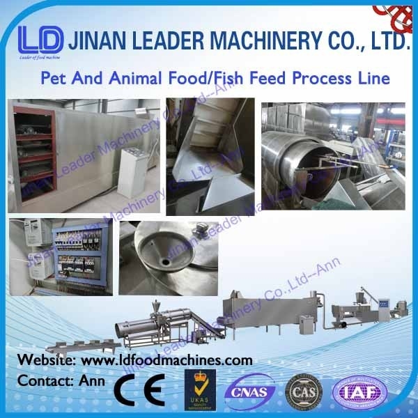 a linha de processamento de flutuação peixe da alimentação dos peixes da máquina da pelota da alimentação animal alimenta o foo do animal de estimação da extrusora